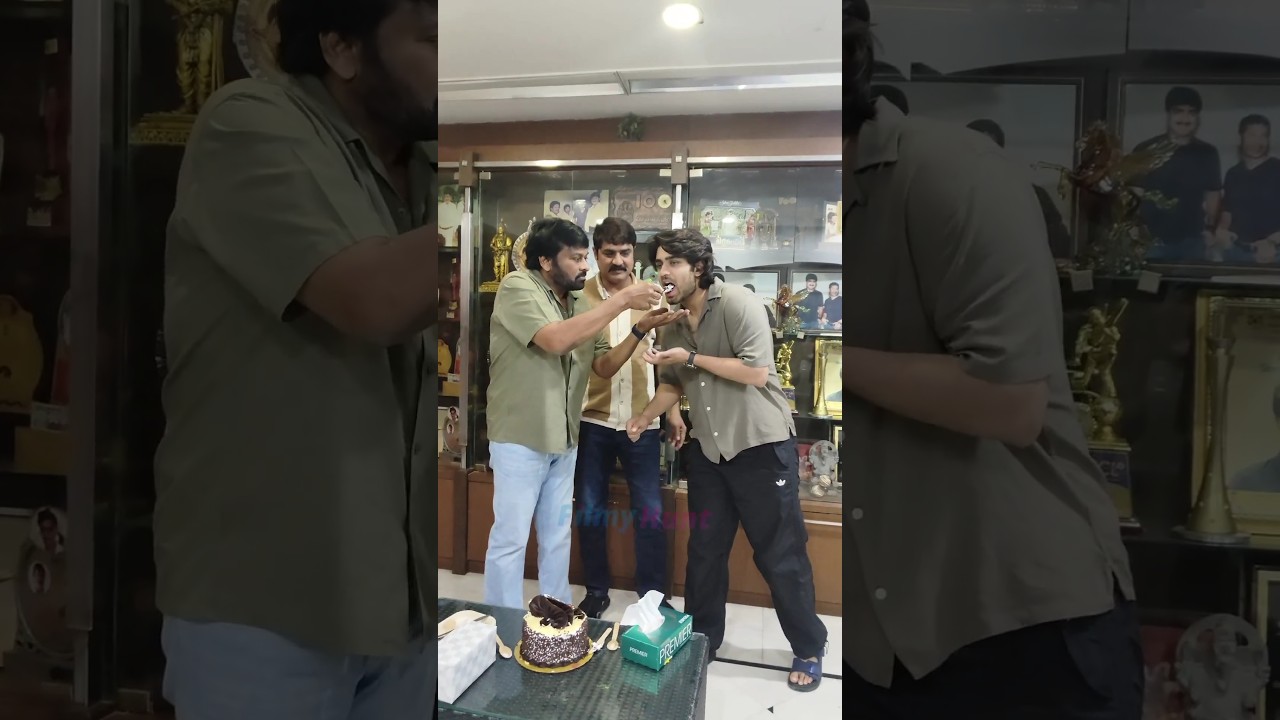 😍🙌 #Chiranjeevi Celebrated Actor #Srikanth Birthday #RoshanMeka #tollywood #rc15 #shorts #ytshorts