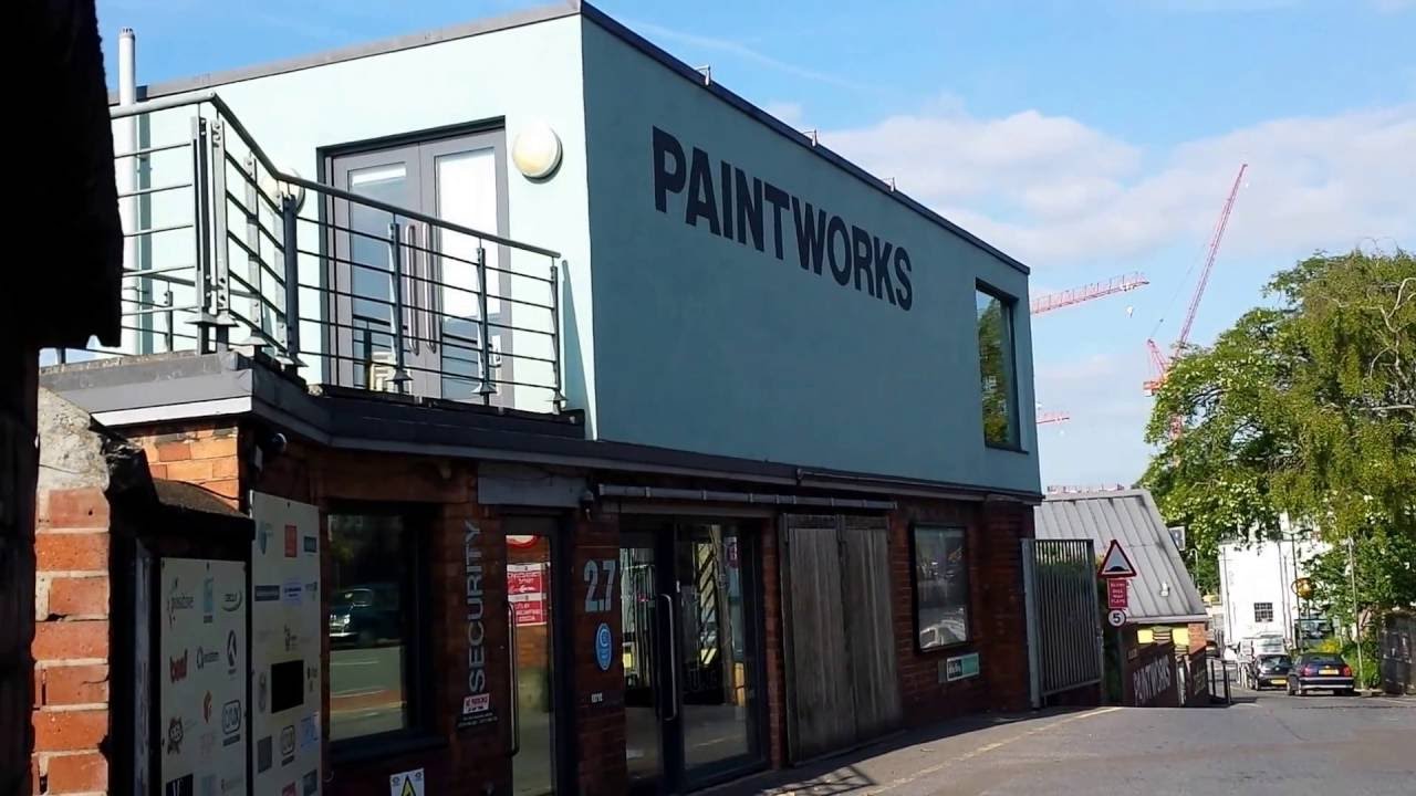 Entrance to 'The Paintworks'- A4 Bristol