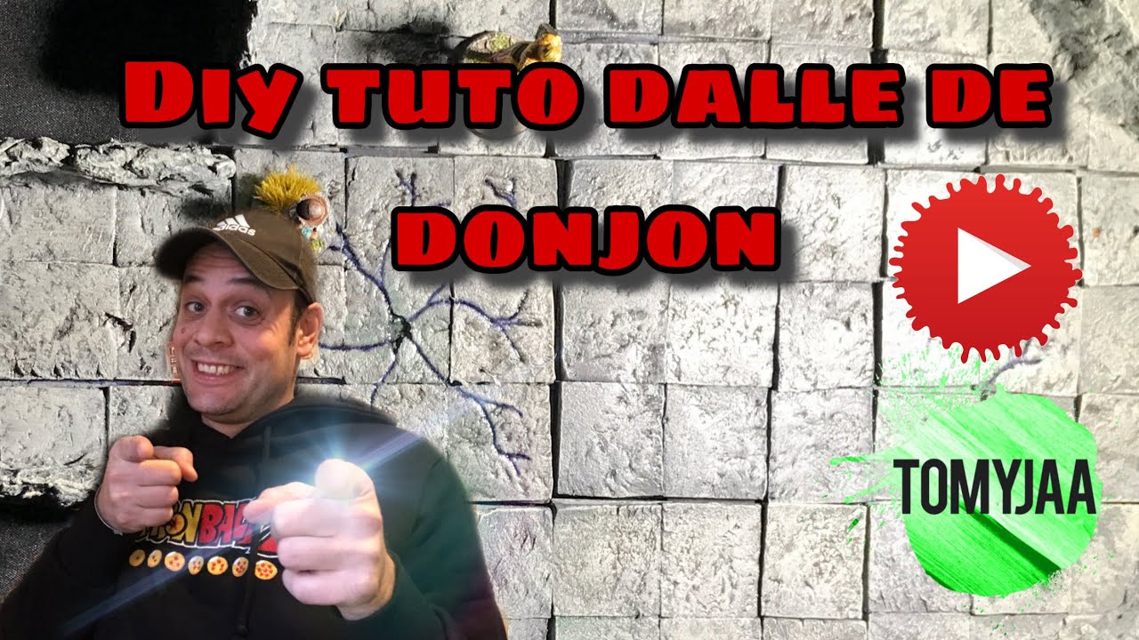 DIY tuto dalle de donjon pour donjon modulaire / tuiles pour DnD (TCV 005)