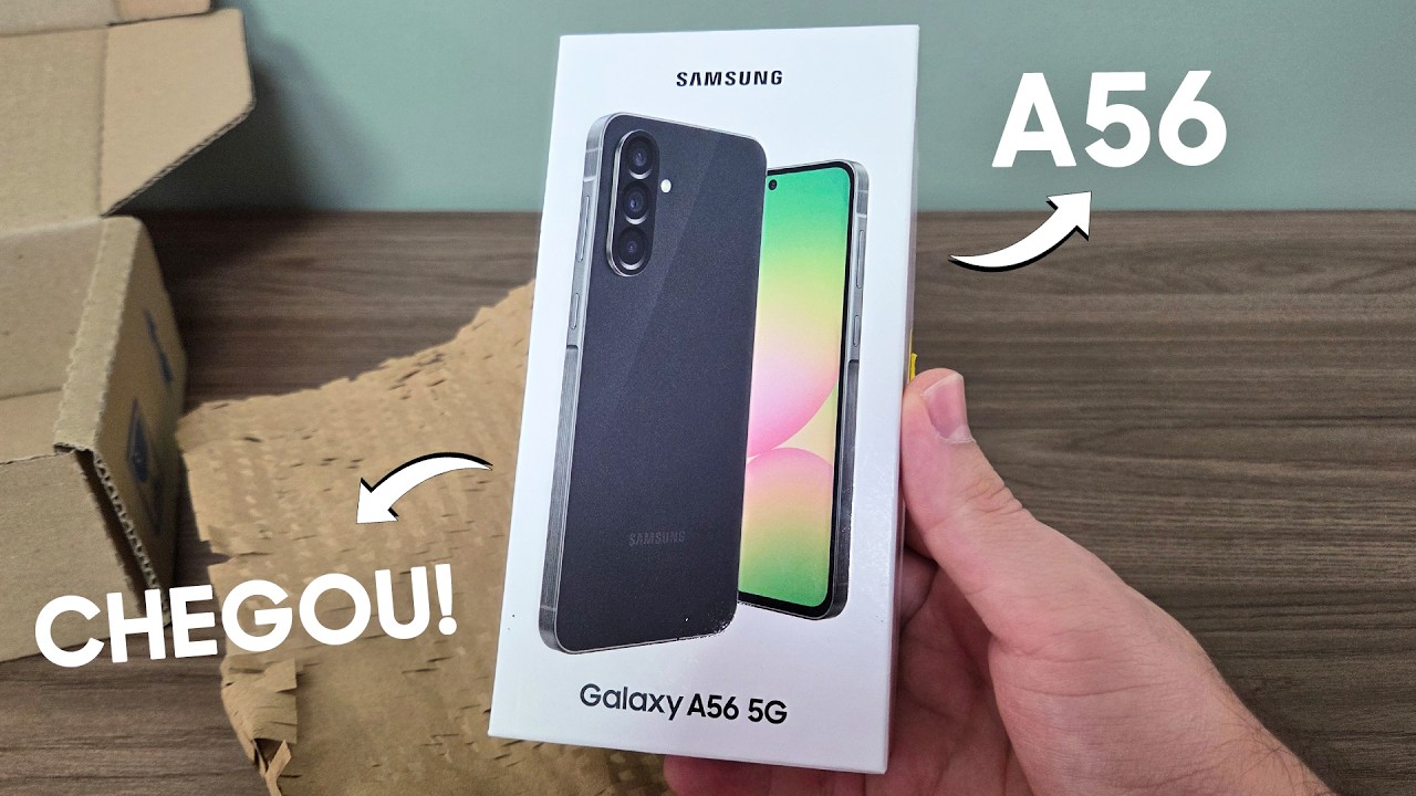 🚨 Samsung Galaxy A56 5G: Abrindo a Caixa e Primeiras Impressões