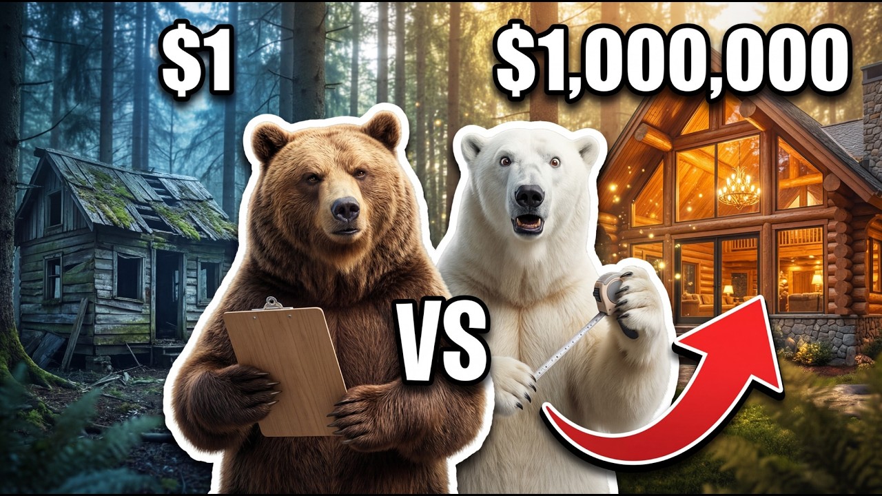 $1 vs $1,000,000 House (Forest Edition)