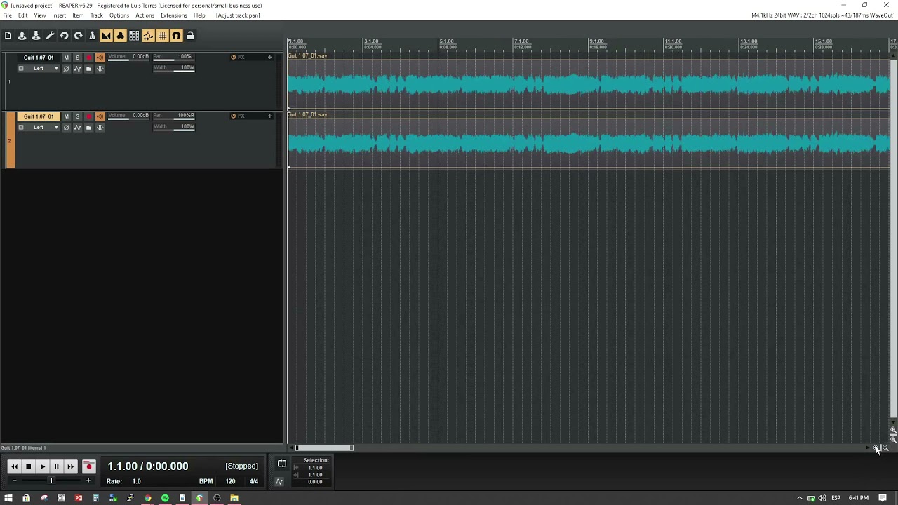Pr&aacute;ctica para entender la fase de audio