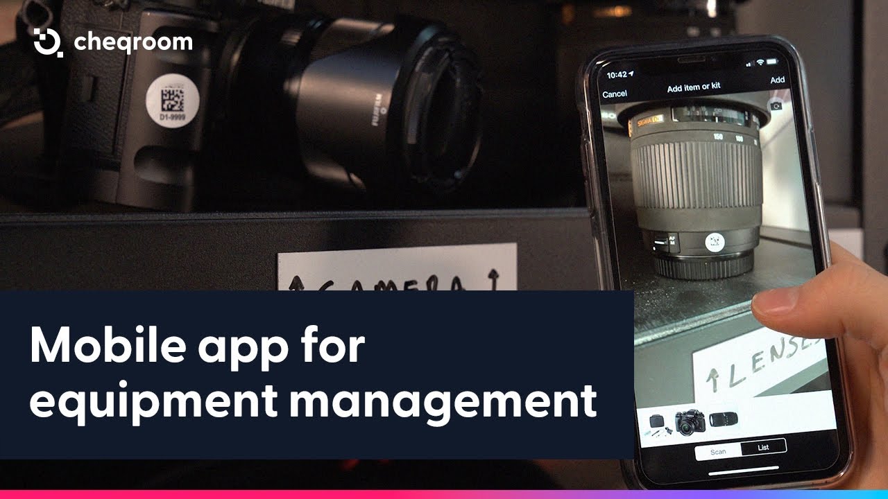 Equipment management with Cheqroom mobile app