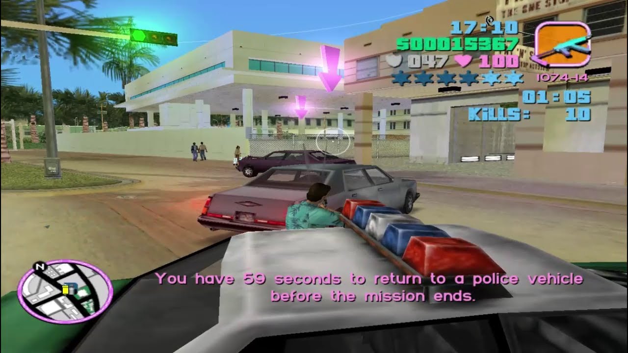 gta vice city car chasing part 22