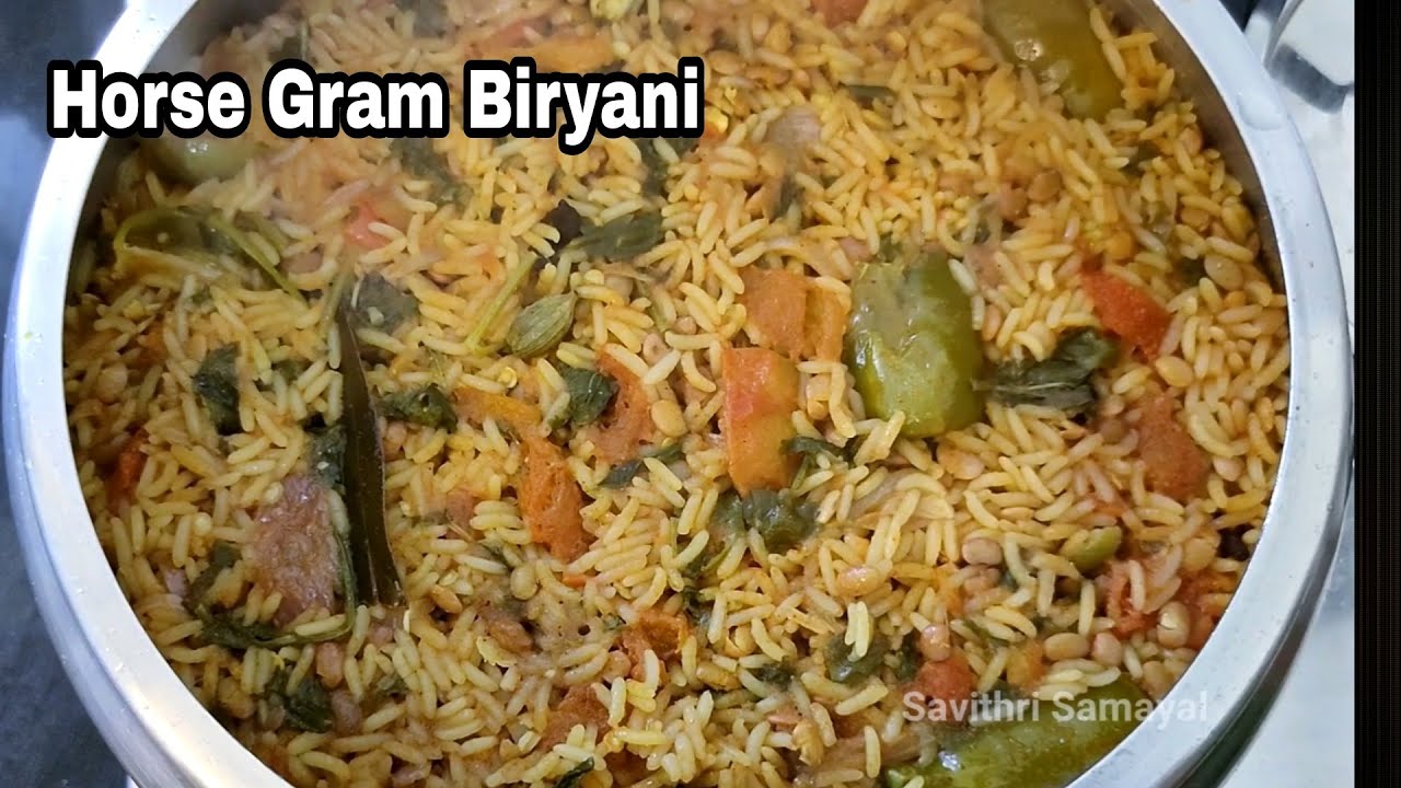 கொள்ளு பிரியாணி குக்கரில் சுலபமாக செய்வது எப்படி|Horse Gram Biryani in Tamil