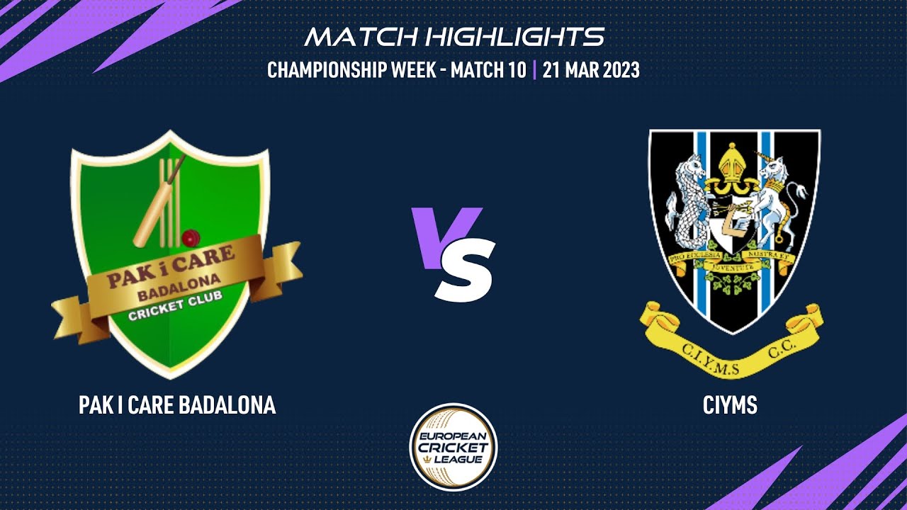 Championship Week, Match 10 - PIC vs CIY | Highlights | European Cricket League 2023 | ECL23.094
