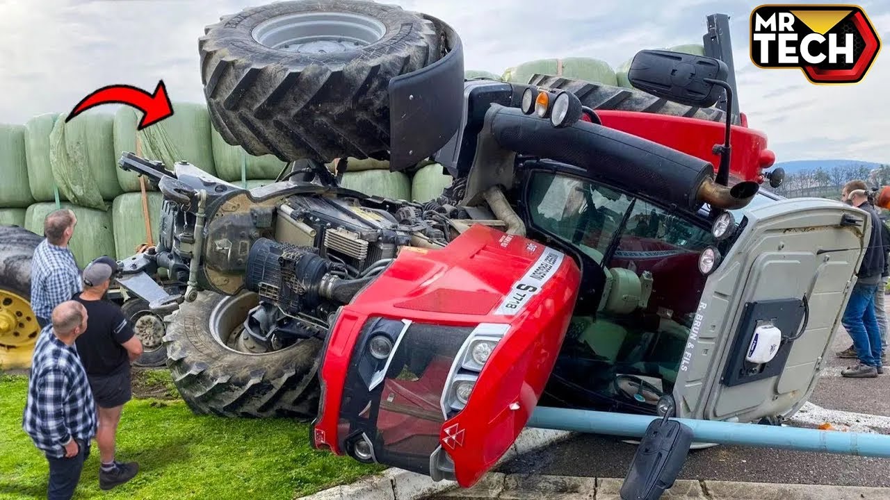 Jaw Dropping Tractor Fail Compilation 2025 | Extreme & Dangerous Operator Skills #Part 2