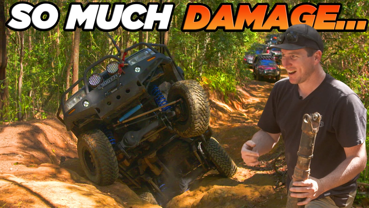STRANDED with no drive on WILDEST 4WD Track.. who gets towed out? Glasshouse Mountains gone wrong!