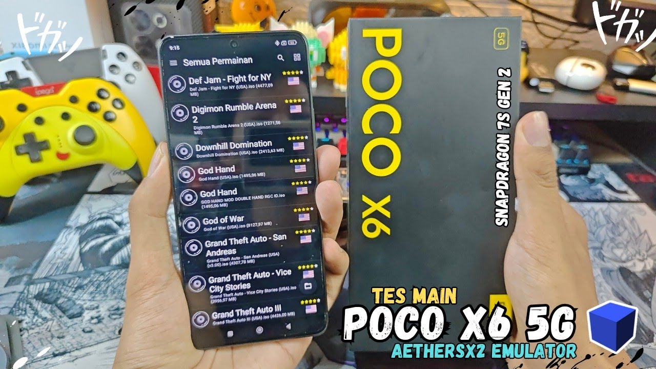 LANCAR GRAFIK 3X..!! Tes Main Game PS2 POCO X6 5G | Snapdragon 7s Gen 2 | AetherSX2 Emulator