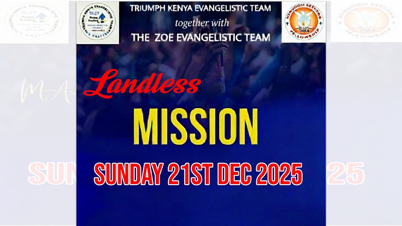 SUNDAY CRUSADE II LANDLESS MISSION II 21st DEC 2025