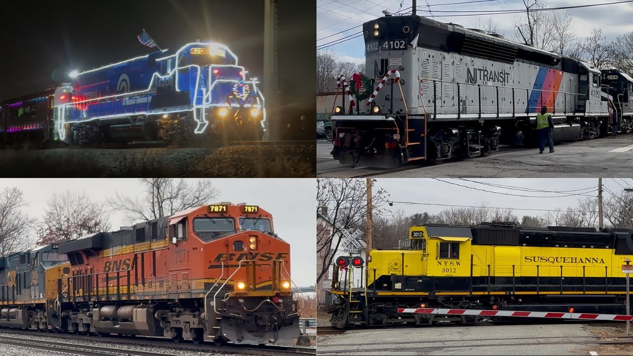 Year End and Holiday Freight Train Railfanning in NJ! Foreign Power, Operation Toy Train, and More!