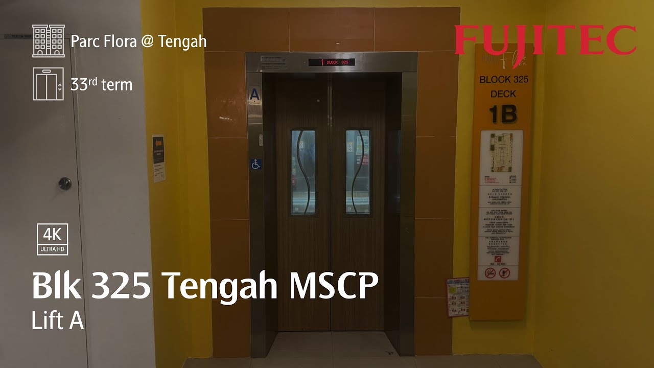Fujitec lift A at Blk 325 Tengah MSCP