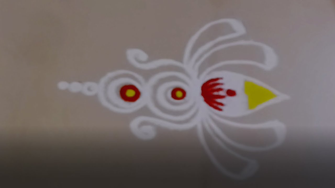 🌷 Morning Pooja Rangoli | Fast & Neat Daily Design | Beginner Friendly #rangolidesigns