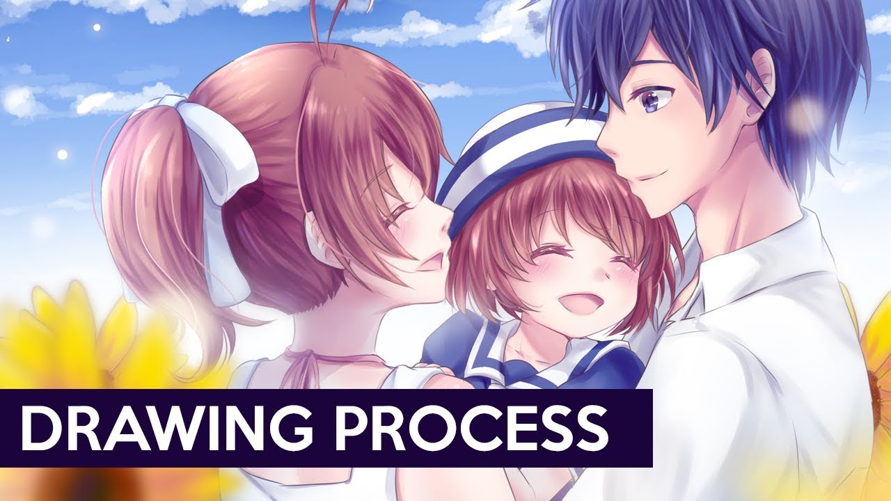 【PaintTool Sai & CSP】CLANNAD: After Story - Drawing Process