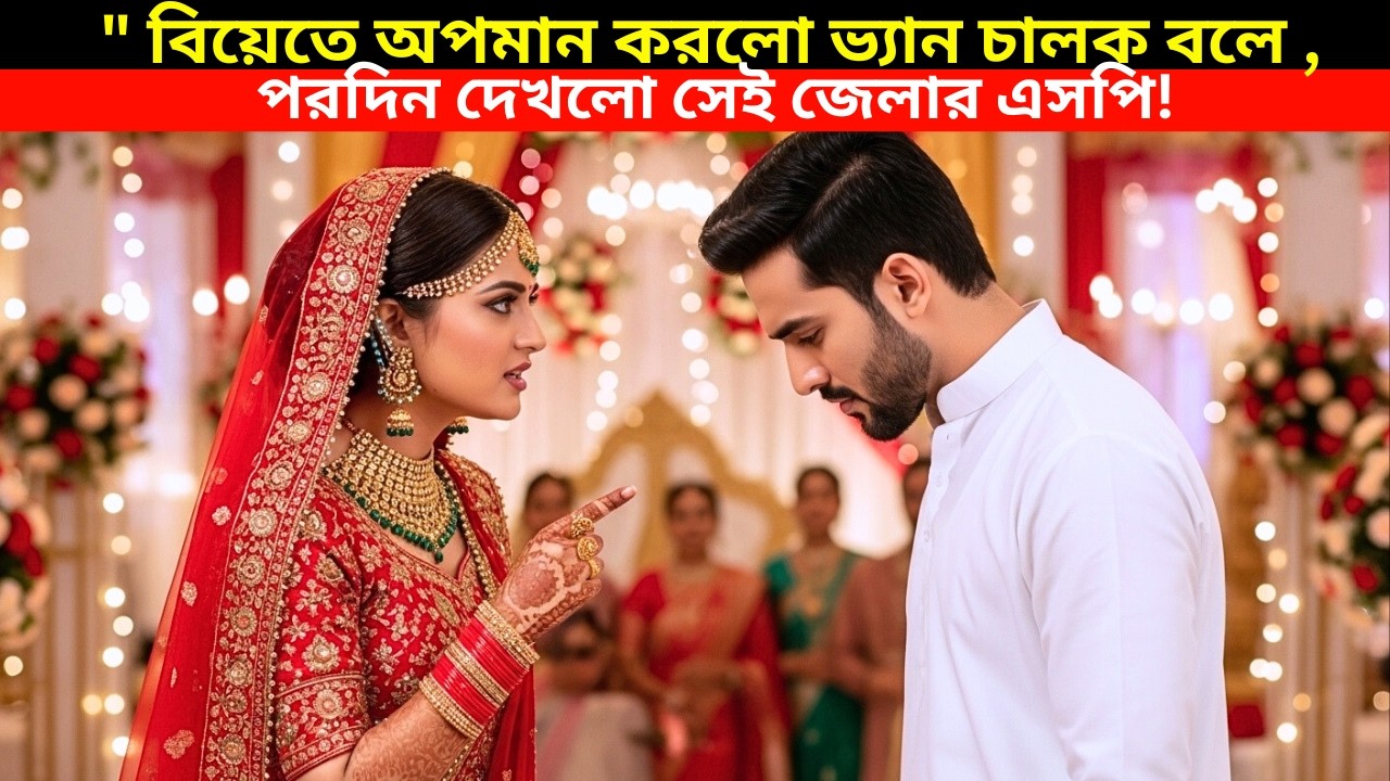 ভ্যান চালিয়ে আসায় বিয়ের প্যান্ডেল থেকে বের করে দিল কনেপক্ষ—পরদিন জানলো সে নতুন এসপি!