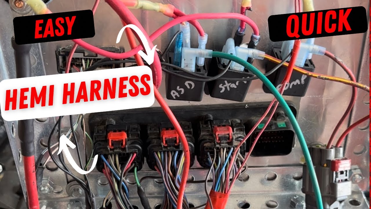 How To Wire a OEM Hemi Harness For a Swap! Quick easy