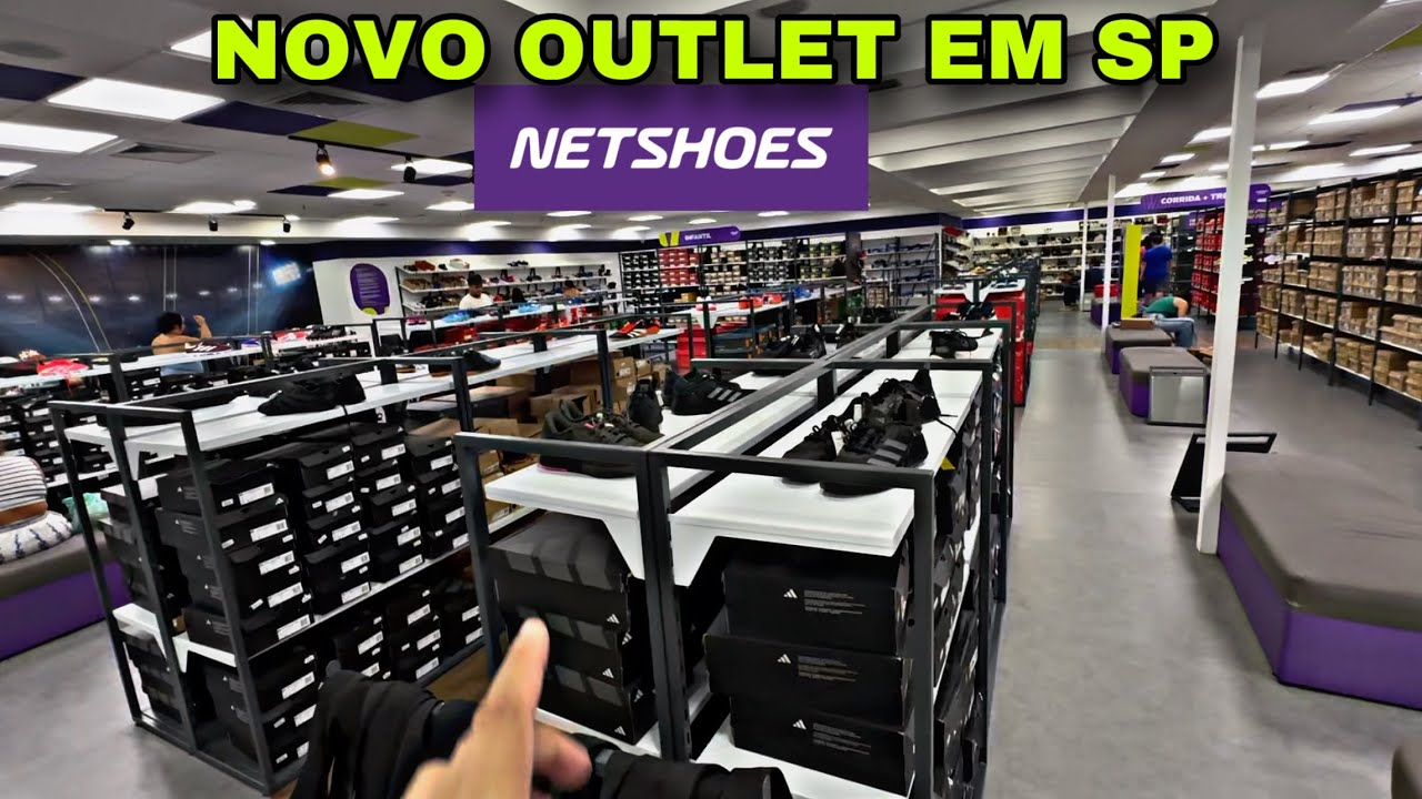 Novo outlet da NETSHOES em SP - A 1° loja física do Brasil - Tênis com muito desconto