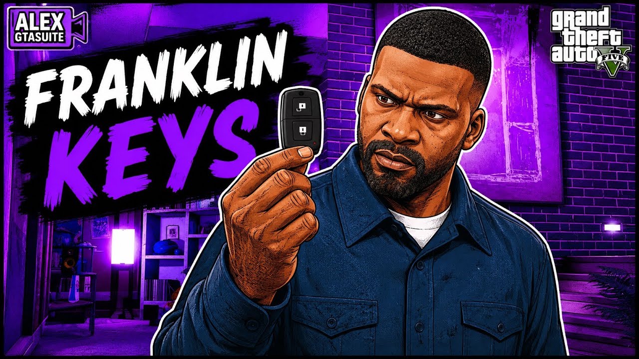 GTA 5 : Franklin Looses his keys MOVIE , ROCKSTAR EDITOR CINEMATIC