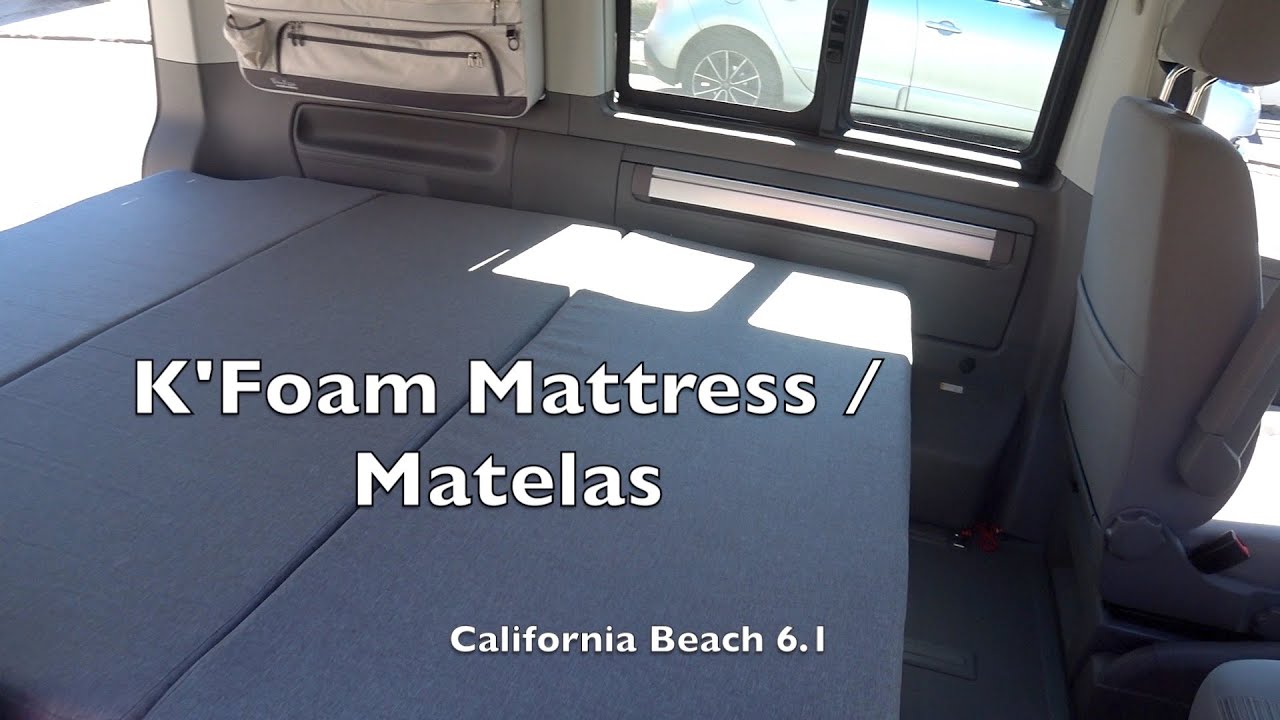 K'foam mattress for VW California