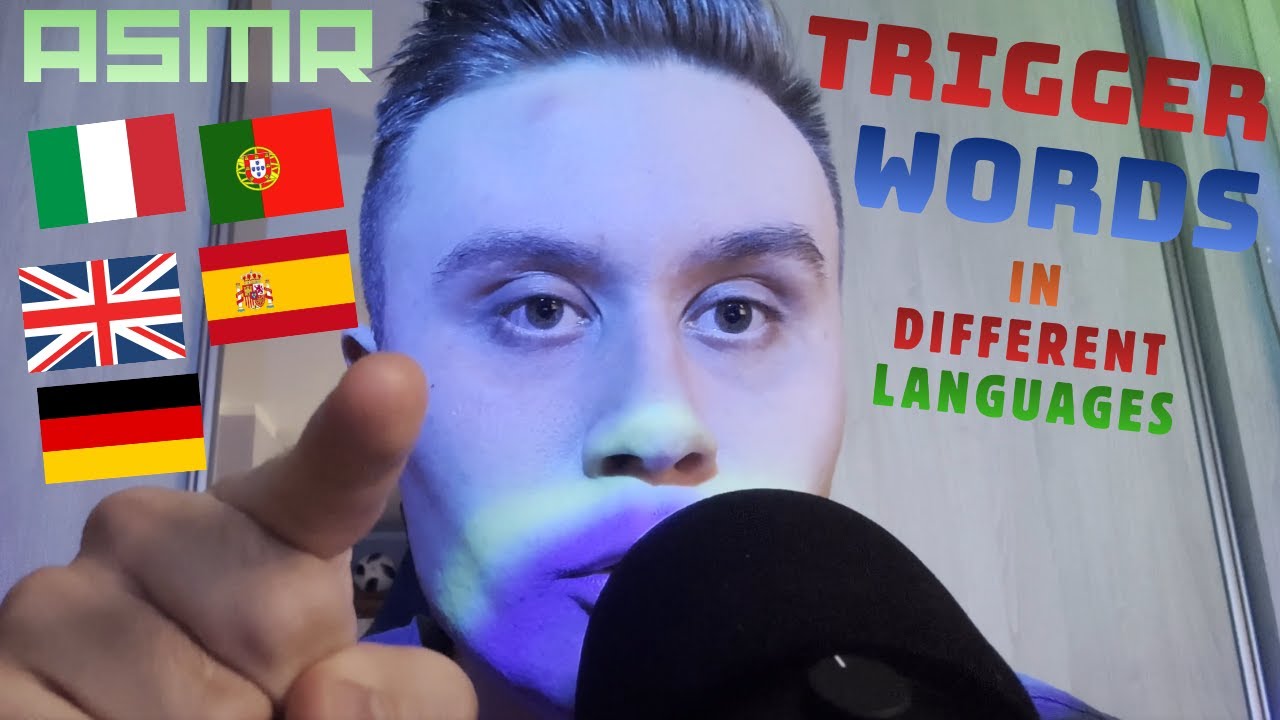 Trigger Words in 5 Languages (Soft spoken, whispering) | ASMR |