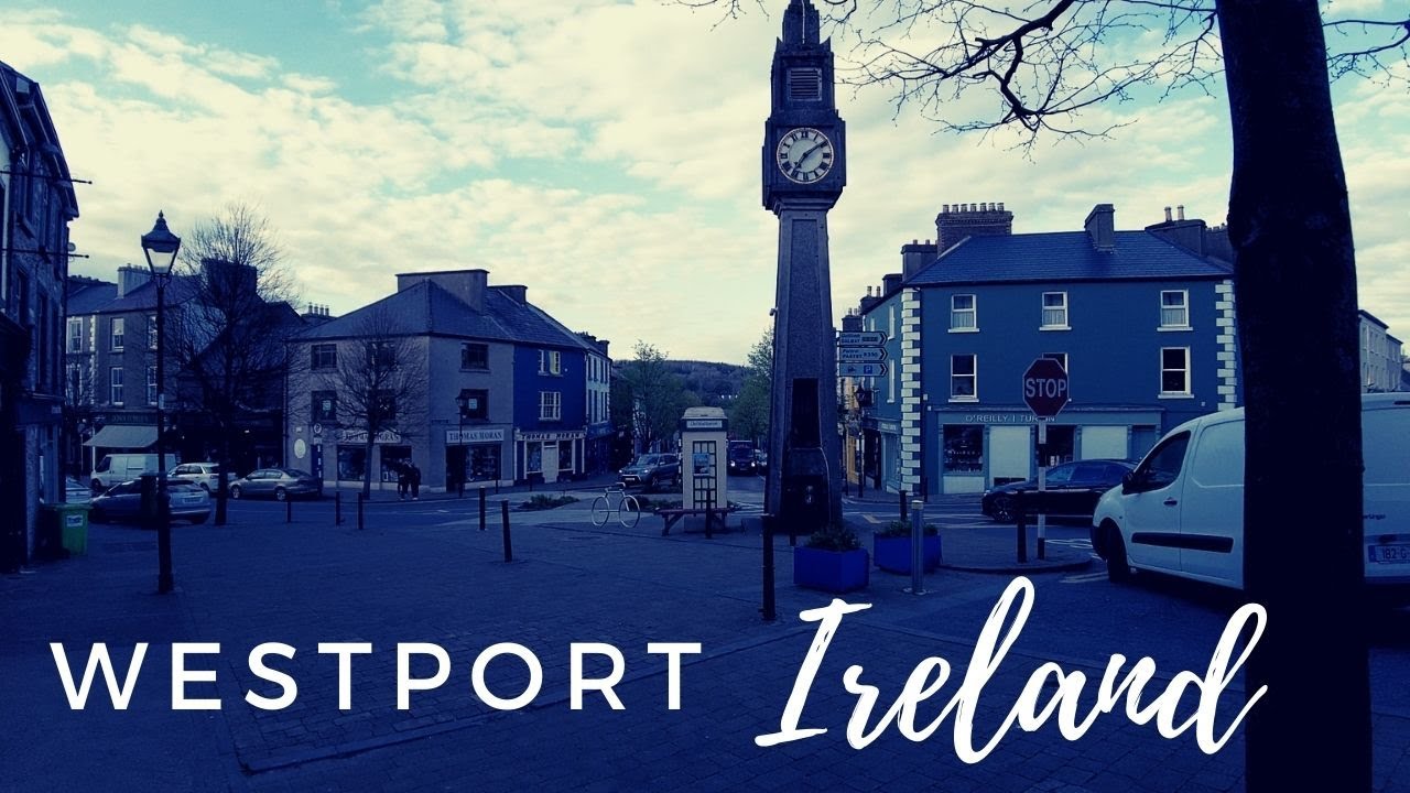 Westport Mayo Walking Tour Buzzing Saturday evening (23 April 2022) Ireland 4k
