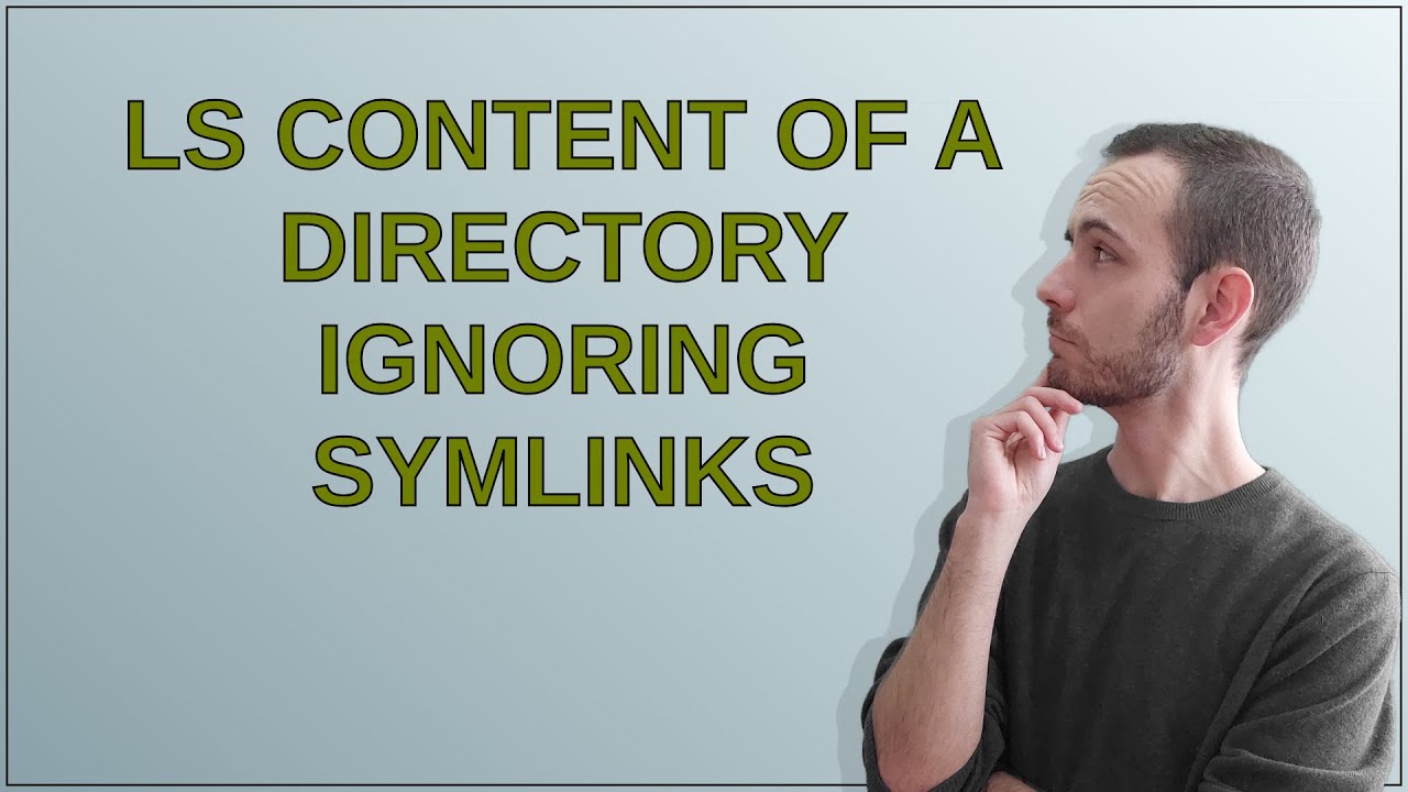 Unix: ls content of a directory ignoring symlinks