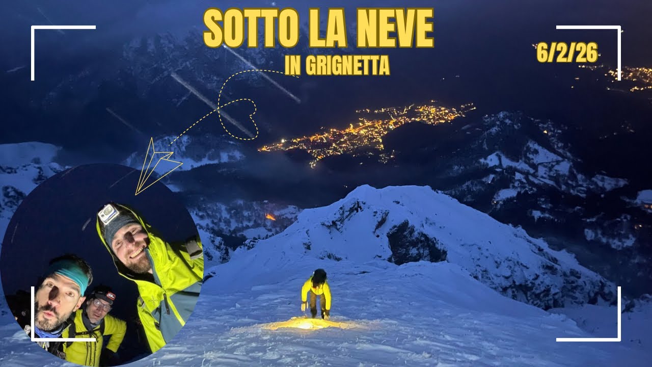 6/2/26 Grignetta per la Cermenati (sotto una nevicata)