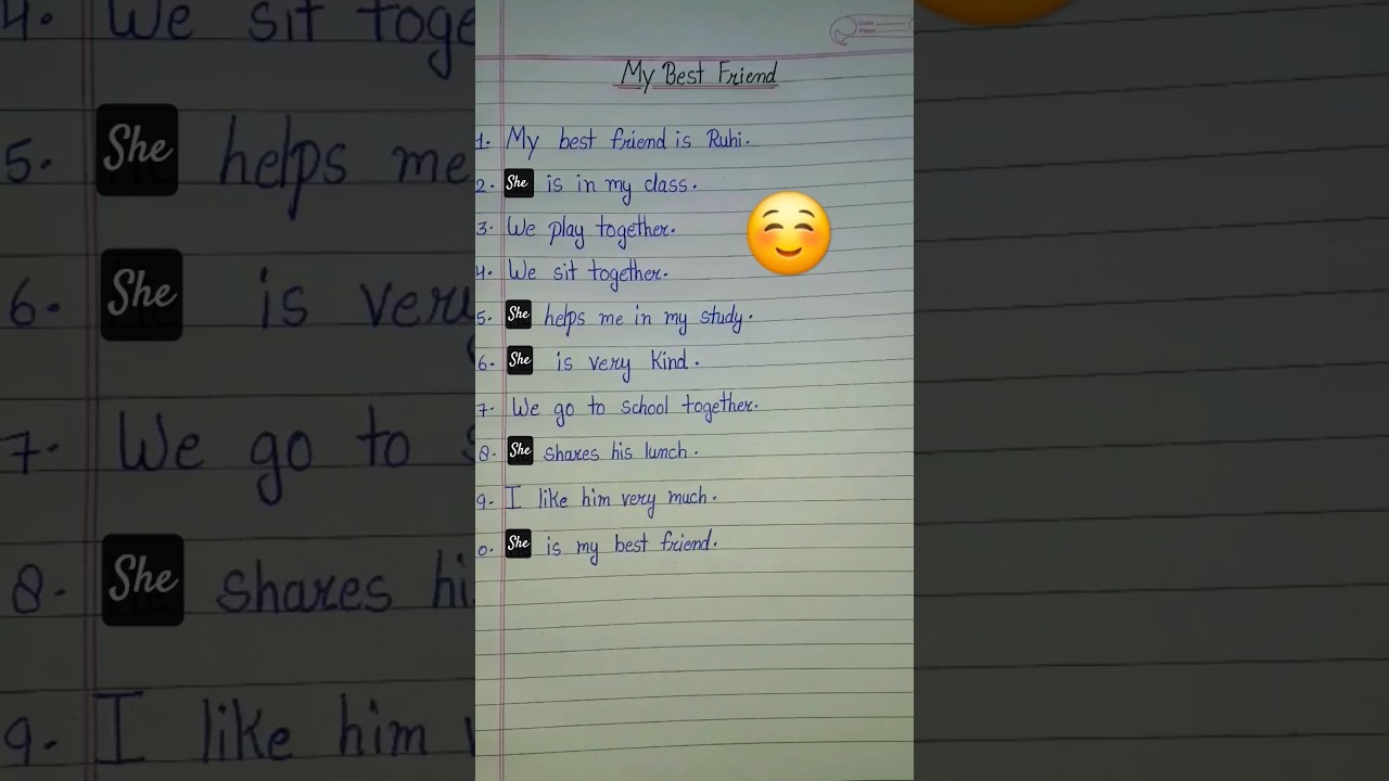 My Best Friend Essay in English | Easy and Short Essay for Kids#mybestfriend #englishessay #