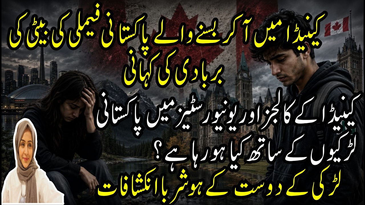 Canada me basnay wali  Pakistani family ki beti ki barbadi ki kahani|universities mai Bhayanak khail