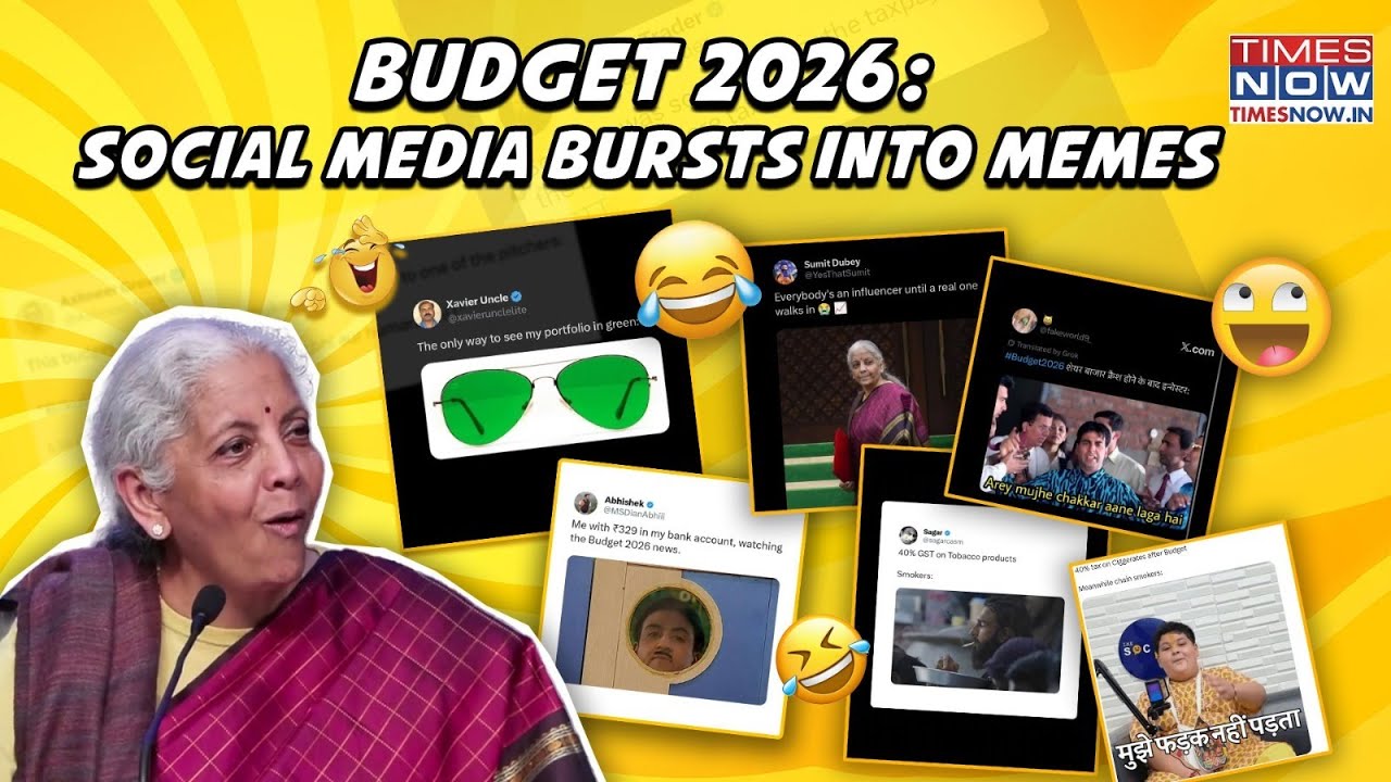Budget 2026: Meme-Fest On Social Media| Watch How Netizens Reacted To Sitharaman's Bahi Khata