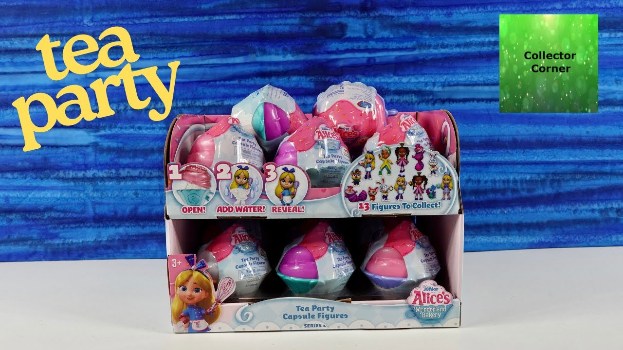 Disney Color Reveal Alice's Wonderland Bakery Tea Party Capsule Figure Unboxing