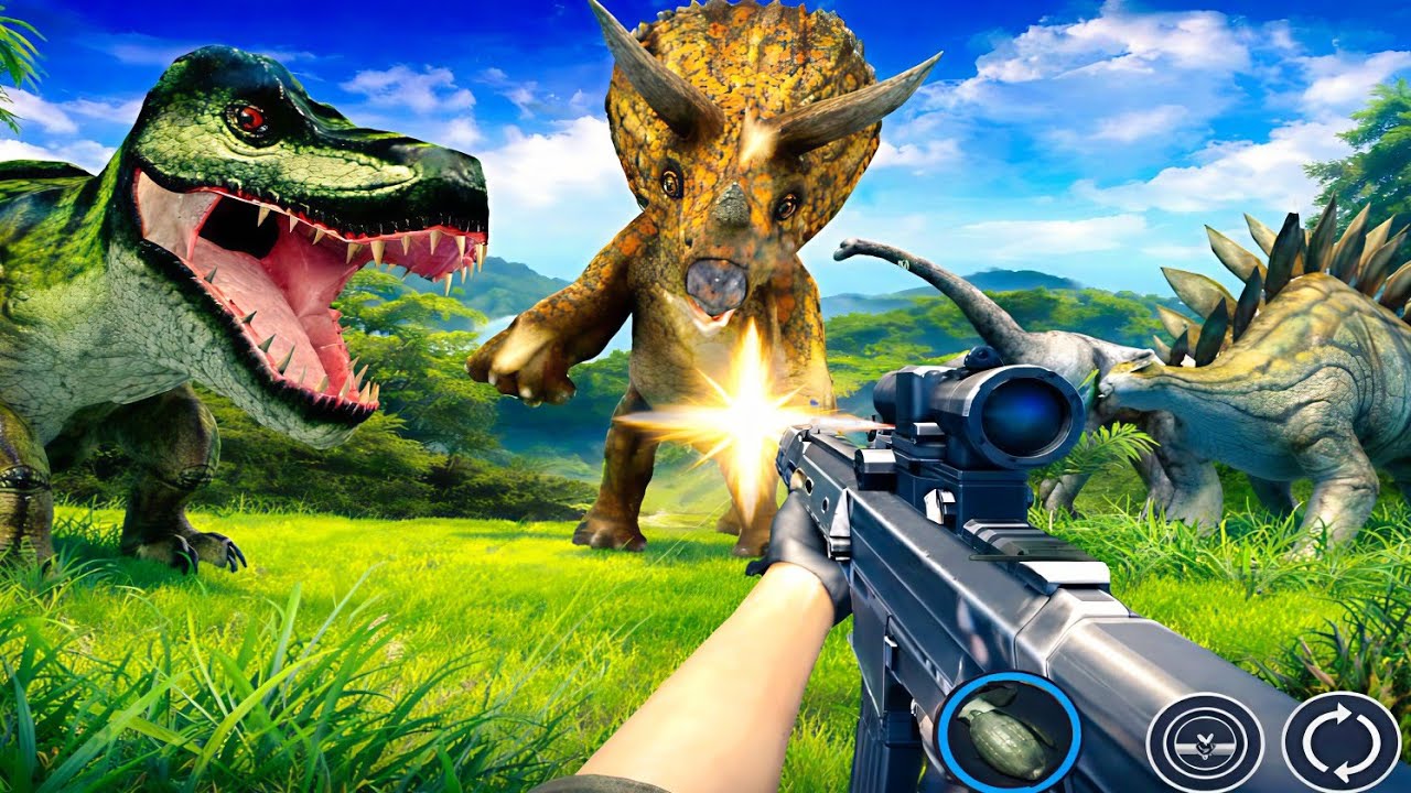 Dinosaur Hunting Game &ndash; Jurassic Park Dinosaur Game &ndash; Android Gameplay 