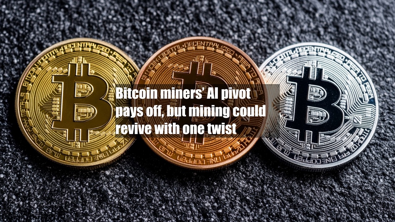 Bitcoin miners&rsquo; AI pivot pays off, but mining could revive with one twist