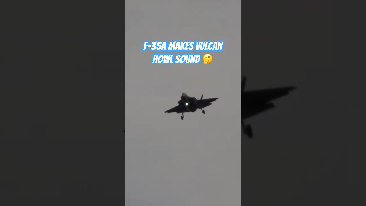 F-35A Makes Vulcan Howl Sound #shorts #aviation #aircraft