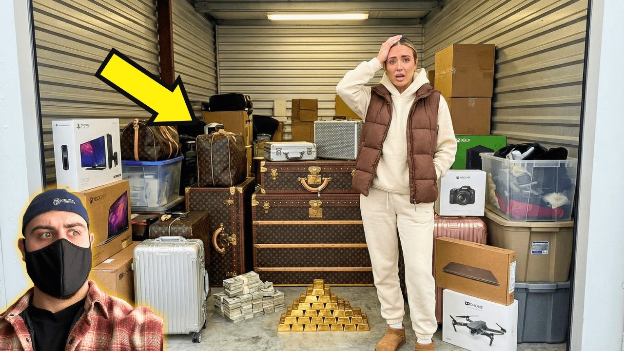 Single Mom Bought a Storage Unit Full of LUXURY Luggage & Tech… What She Found Left Me Speechless