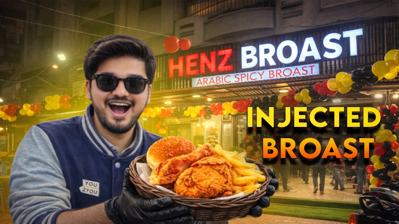 I Tried Al Baik Style Injected Broast in Karachi 😱 | Henz Broast New Branch Opening 🔥