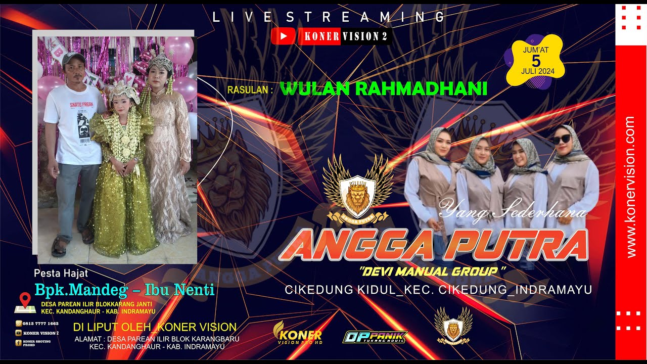 🔴LIVE ANGGA PUTRA || BPK.SUMANDEG- IBU SUNENTI || JUM'AT, 5 JULI 2024 || DESA PAREAN - KR JANTI