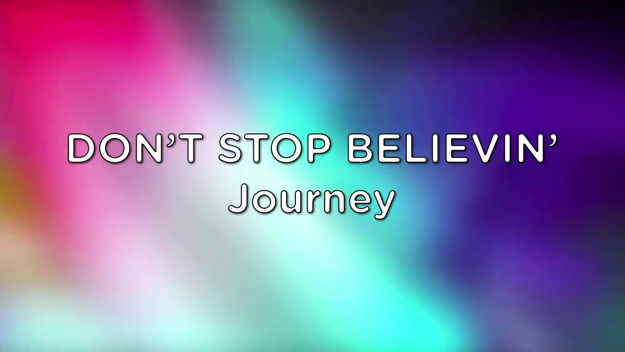 Don't Stop Believin' - Karaoke - 2 pitch lower