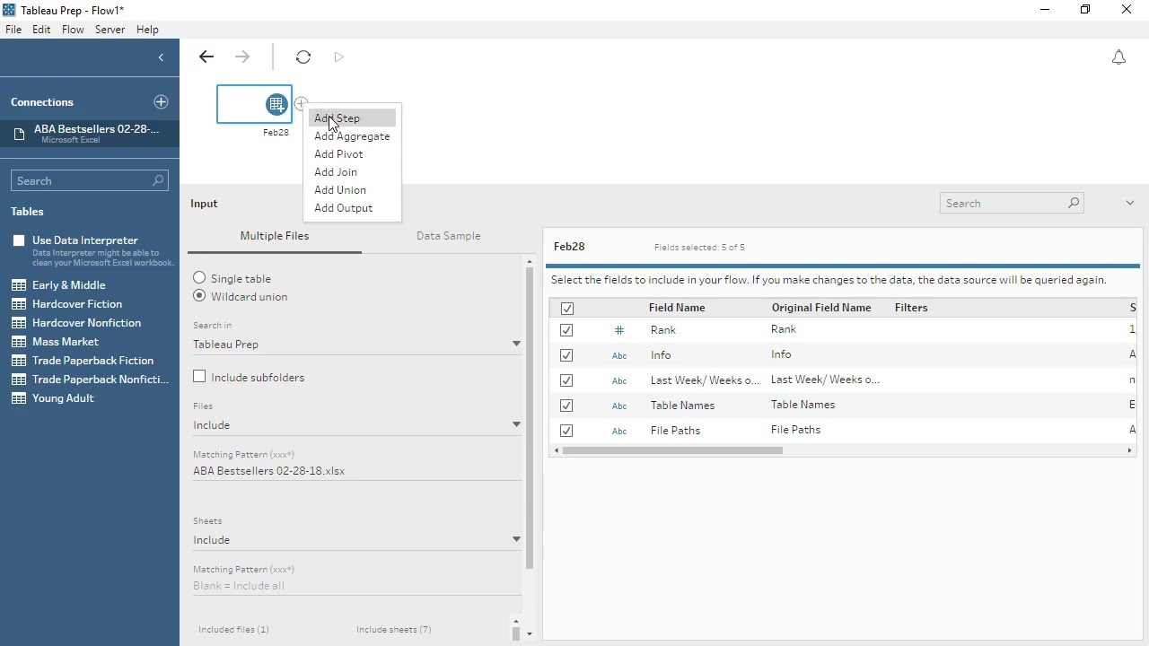 Getting Started with Tableau Prep Builder