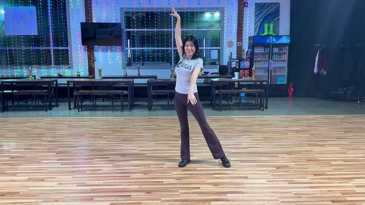 Walk the Line Line Dance “Bar Version” to Freight Train 