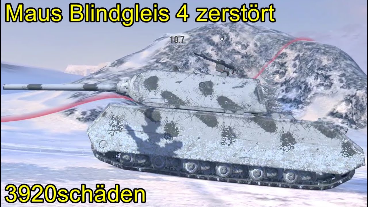 Maus Blindgleis 4 zerstört 3920schäden ╬ WoT Blitz Replays.