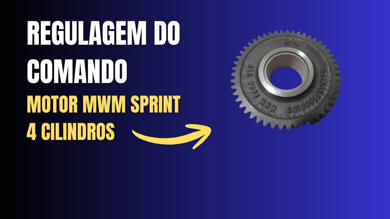 REGULAGEM DA ENGRENAGEM  DO COMANDO MOTOR MWM SPRINT   4 cilindros
