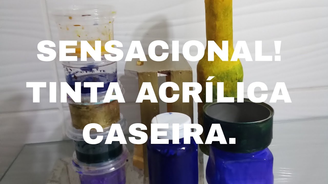 SENSACIONAL/TINTA ACRÍLICA CASEIRA /COBRE TUDO/ BY Socorro Rodrigues #artesanato #diy