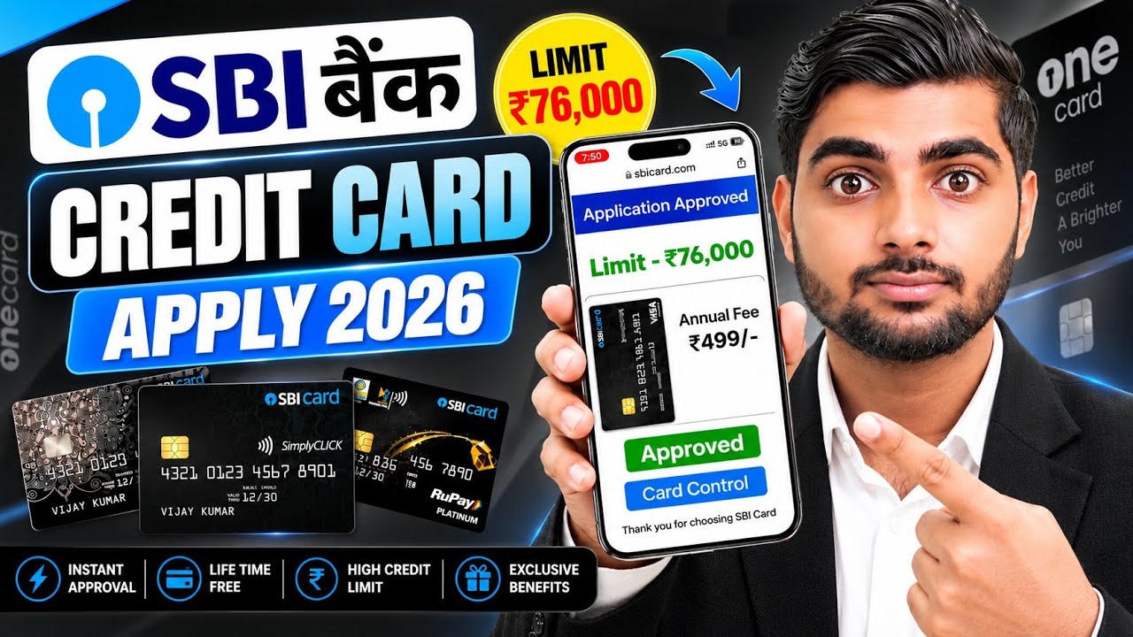 SBI Credit Card Online Apply | SBI Credit Card 2026 | How to Apply for an SBI Credit Card Online ...