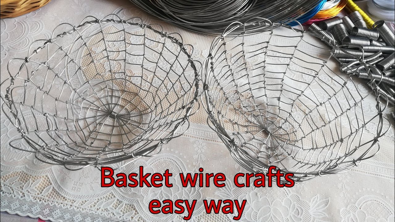 Basket wire crafts in 8 minutes: How to make easy basket