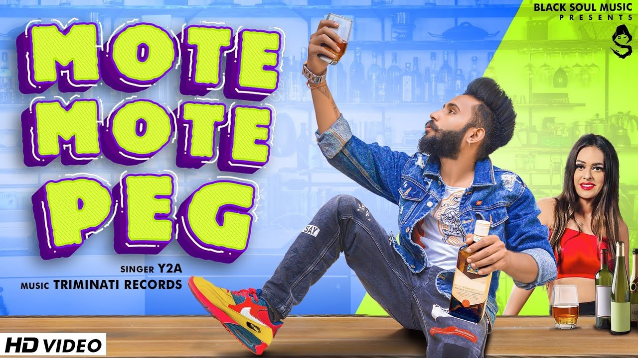 Mote Mote Peg ( Full Video ) | Y2A ft. Viki Taak , Muskan Sharma | Divesh Khatana | Sunrise music