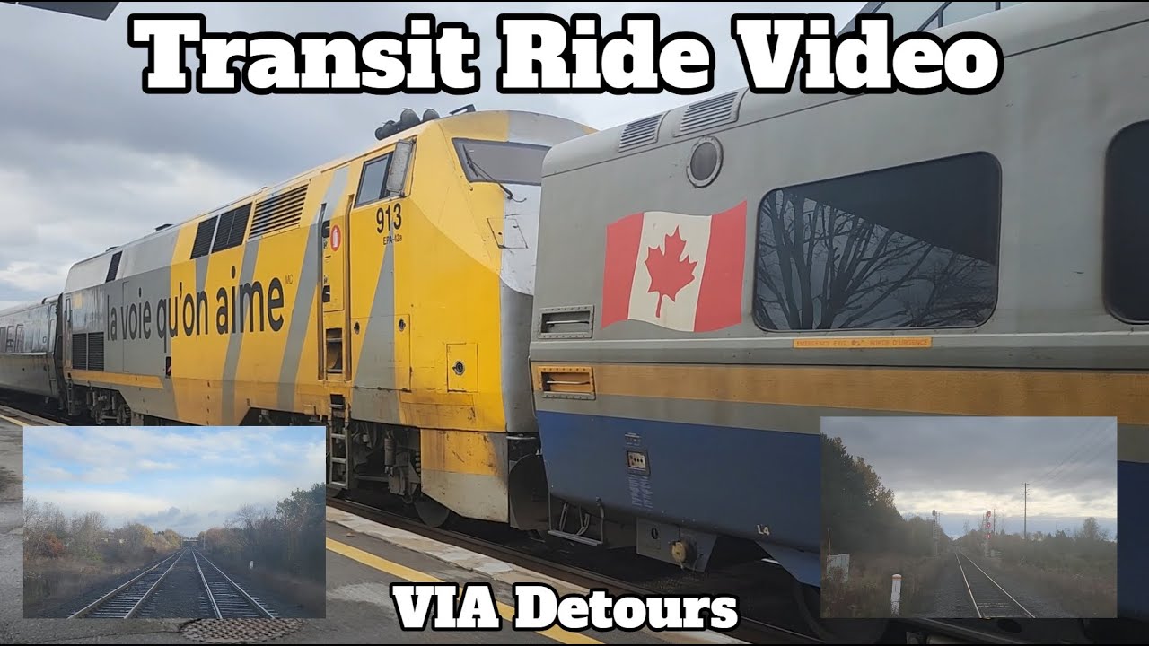 Toronto - Oshawa on VIA Train 52/62 | VIA Train Ride Video