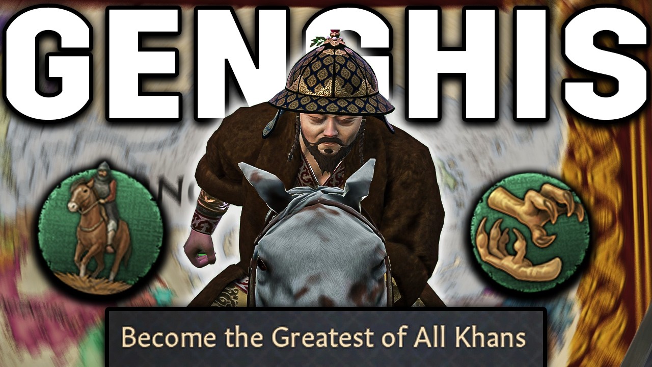 I played as GENGHIS KHAN in CK3 Khans of the Steppe!