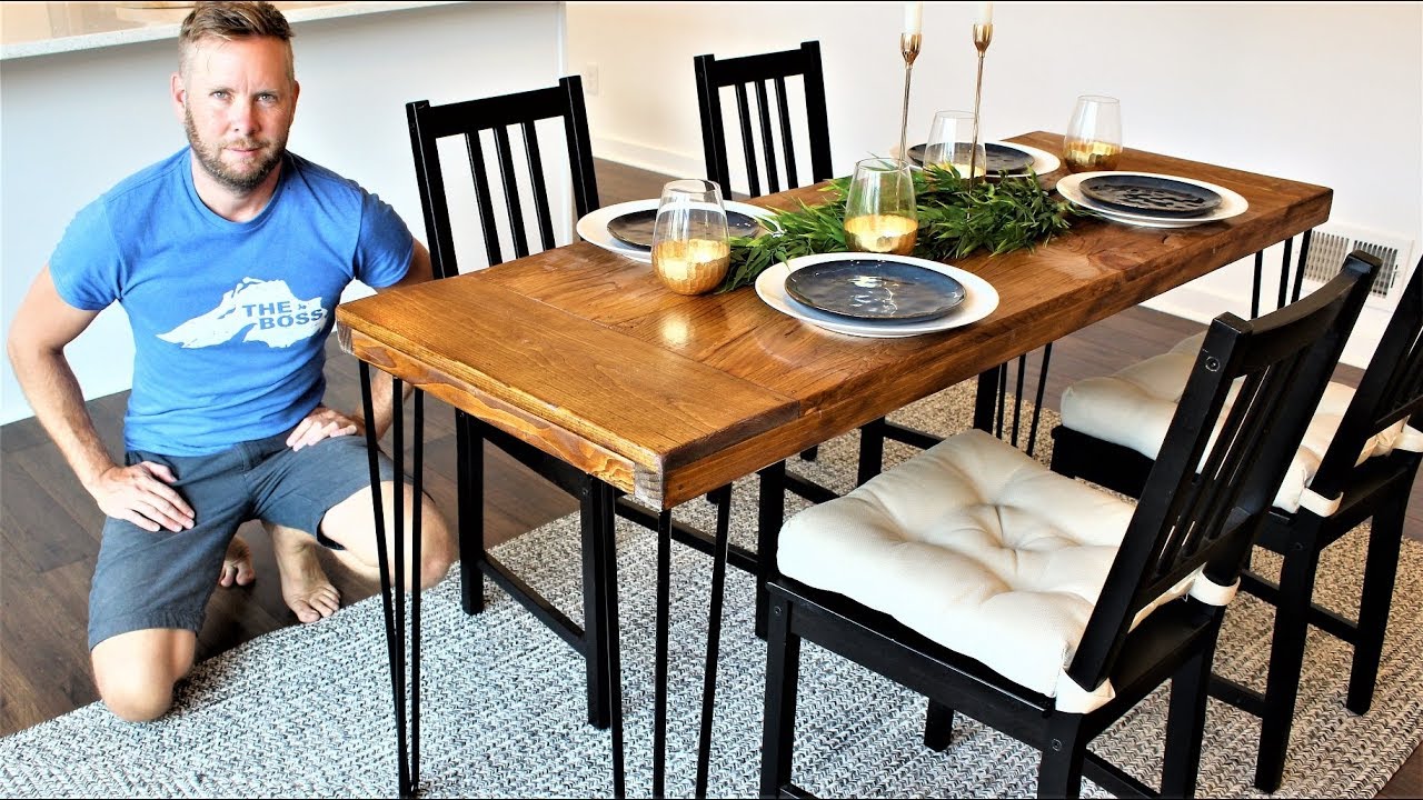 Modern Farmhouse Breakfast Table - Easy DIY Video