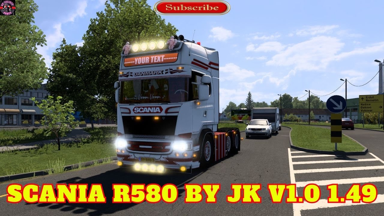 ETS2 MODS - SCANIA R580 BY JK V1.0 - ETS2 1.49/150